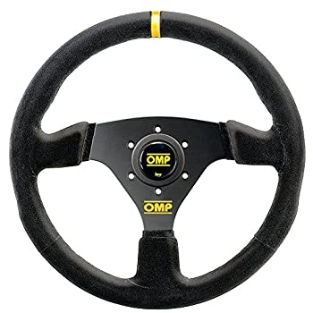 【中古】【輸入品・未使用】OMP ステアリング TARGA タルガ ブラック スエード フラットタイプ 330mm OD/2005/NN