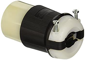 【中古】【輸入品・未使用】Hubbell HBL2833 ロックコネクタ 30アンペア 3フェース 347/600V L23-30R ブラック&ホワイト