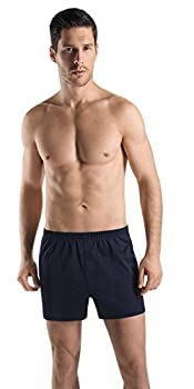 【中古】【輸入品・未使用】[HANRO] コットン スポーティ ニット ボクサー メンズ 3505 ネイビー(Midnight Navy) X-Large