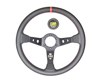 【中古】【輸入品・未使用】OMP/オーエムピー CORSICA（コルシカ） ブラックレザー/ブラックスポーク（レッドライン）35 OD1956NR