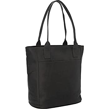 【中古】【インポート品・未当てはめる】ピールレザーX-Largeラップトップトートバッグ、黒いこと、一大きさ