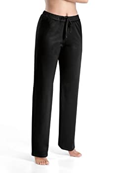 【中古】【輸入品・未使用】[HANRO] コットンデラックスドローストリングパジャマパンツ。 レディース 77955 ブラック X-Small