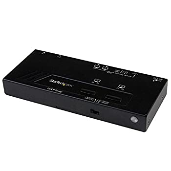 【中古】【輸入品・未使用】StarTech.com 2入力2出力HDMIマトリックススイッチャ―切替分配器 2x2 HDMIビデオセレクタースプリッター 1080p 自動/優先切替機能付き VS222HDQ