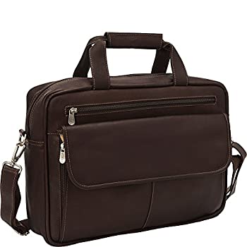 【中古】【インポート品・未当て嵌める】ピールレザー3002 - CHCか細いとっ始め - ブリーフケースジップ - 黒茶