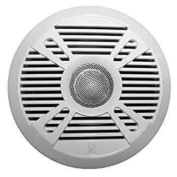 【中古】【輸入品・未使用】MA7050 PolyPlanar MA7050 5" 2-Way Marine Speaker with 2 Grills - White & Graphite