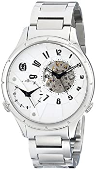 【中古】【インポート品・未当て嵌める】Charles-Hubert Paris Men\u0026apos;s Stainless Steel Dual Time Mechanical and Quartz Watch