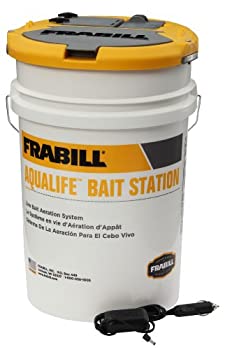 【中古】【インポート品・未当て嵌める】Frabill ベイトステーションバケツ | 大型エアレーションライブベイト 6gal記憶装置