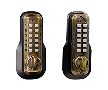 【中古】【輸入品・未使用】Lockey USA メカニカルキーレスEZデッドボルト M210ABDC 1