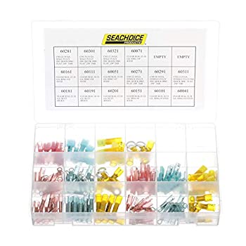【中古】【輸入品・未使用】Seachoice 120-Piece Clear Seal Heat Shrink Terminal Kit