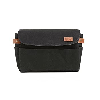 【中古】【インポート品・未当て嵌める】ONA - The Roma - カメラバッグインサート - ブラックワックスキャンバス(ONA5-004BL)