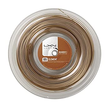 【中古】【インポート品・未当て嵌める】LUXILON(ルキシロン) 庭球 より糸 ガット 錦織圭当て嵌める ELEMENT 125 (化学元素125) [200m木管] WRZ990106 赤銅色