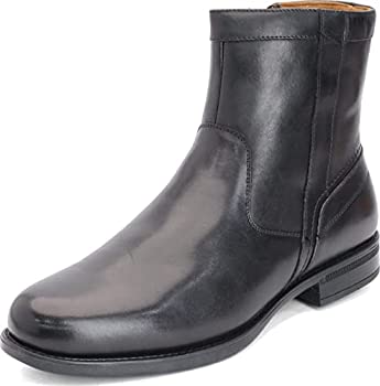 【中古】【輸入品・未使用】Florsheim メンズ ミッドタウン プレーントゥ ジップブーツ%ｶﾝﾏ% ブラックスムーズ%ｶﾝﾏ% 10 X-Wide