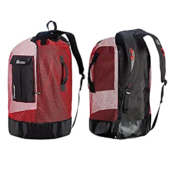 【中古】【インポート品・未当て嵌める】XS Scuba Seaside Elite メッシュ御徒面子 - 赤いこと