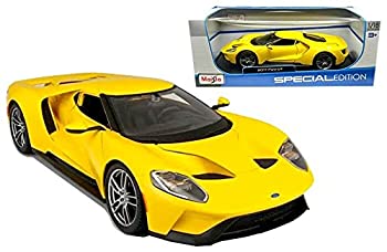 【中古】【インポート品・未当て嵌める】目あたらしい1?: 18?W / Bマイストスペシャルエディションコレクション???黄色2017ジェラルド・r・フォードGT Diecast模範例Car by Maisto
