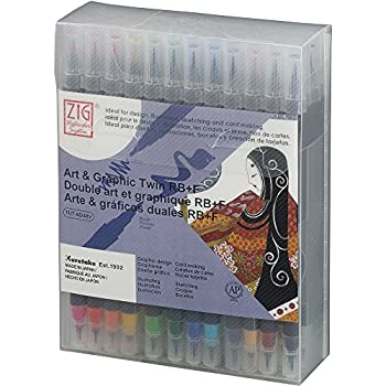 【中古】【インポート品・未当て嵌める】呉竹 水溶性書き込み ZIG 工芸\u0026グラフィック ツイン 48色 TUT-95/48V