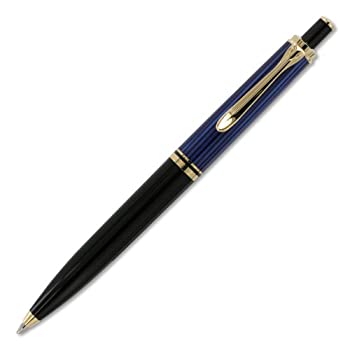 【中古】【インポート品・未当て嵌める】Pelikan Souveran 400 黒いこと/青色 GT ボールペン - 996843