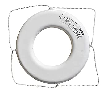 【中古】【輸入品・未使用】Cal June Jim-Buoy USCG承認 ストラップなしリングブイ 24インチ ホワイト