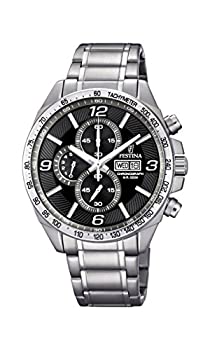 【中古】【インポート品・未当て嵌める】Festina Timeless Chronograph f6861?/ 4?MensクロノグラフExcellent readability