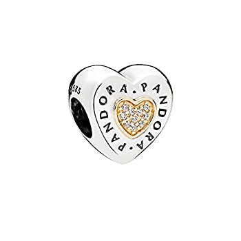 【中古】【輸入品・未使用】PANDORA 796233CZ 本物のシグネチャーハートチャーム