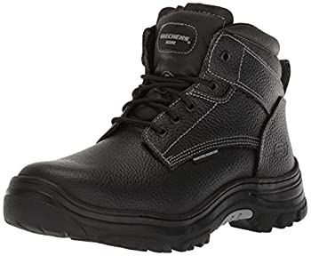 【中古】【インポート品・未当てはめる】Skechers for Work Men\u0027s Burgin-Tarlac Industrial Boot%ｶﾝﾏ%black embossed leather%ｶﾝﾏ%10.5 M US