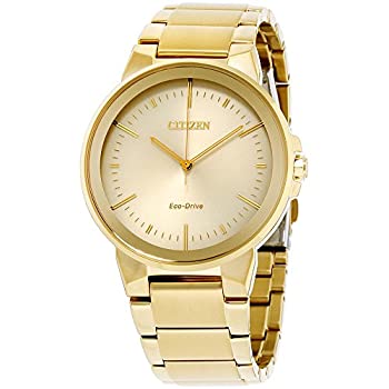 【中古】【インポート品・未当て嵌める】Citizen Axiom Eco-Drive メンズウォッチ%ｶﾝﾏ% ゴールド%ｶﾝﾏ% クォーツムーブメント。