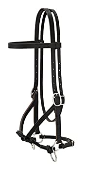 【中古】【輸入品・未使用】Weaverレザー10???0299?Justin Dunn Bitless Bridle、3?/ 4インチ、ブラック