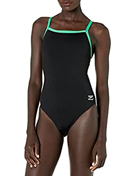 【中古】【輸入品・未使用】Speedo 女性用Race Endurance+ 無地のトレーニング用フライバック水着 ブラック｜スカイマーケットプラス