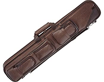 【中古】【輸入品・未使用】Lucasi Brown Leatherette Soft Pool Cue Case with Black Accents%ｶﾝﾏ% 4B/8S (LC5)