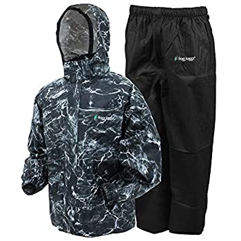 【中古】【インポート品・未当てはめる】Frogg Toggs オールスポーツレインスーツ X-Large 黒いこと