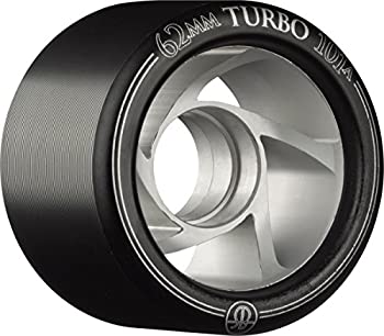 【中古】【輸入品・未使用】スケートワンコーポレーションRollerbonesターボ101Aスピード/ダービーホイール、アルミハブ付き（8個セット）、62mm、ブラック｜スカイマーケットプラス