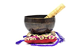 【中古】【輸入品・未使用】5.5%ﾀﾞﾌﾞﾙｸｫｰﾃ%生命の花古いチベットの歌う鉢、瞑想の鉢、手で叩いた鉢、ネパールの手作りの鉢、歌う鉢。