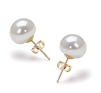 【中古】【輸入品・未使用】PearlsOnly???ホワイト10???10.5?MM淡水養殖パールイヤリングペア ホワイト