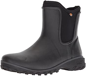【中古】【インポート品・未当て嵌める】Bogs Women\u0027s SAUVIE Slip ON Boot Chukka%ｶﾝﾏ% Black%ｶﾝﾏ% 6 Medium US