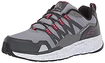 【中古】【インポート品・未当て嵌める】Skechers Men\u0027s Escape Plan 2.0 Oxford%ｶﾝﾏ% Gray/Red%ｶﾝﾏ% 10 M US