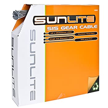【中古】【輸入品・未使用】Sunlite Shift Cable%ｶﾝﾏ% 1.2 x 2000mm%ｶﾝﾏ% Stainless Steel%ｶﾝﾏ% SIS Compatible%ｶﾝﾏ% Box of 100