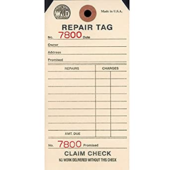 【中古】【輸入品・未使用】Wald Repair Tags - Box of 500 by Wald