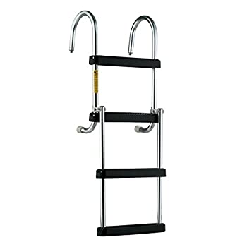 【中古】【輸入品・未使用】Garelick EEz-In Removable 4-Step Folding Pontoon Boarding Ladder|スカイマーケットプラス
