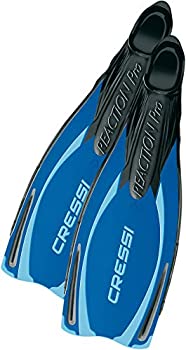 【中古】【輸入品・未使用】CRESSI クレッシREACTION PROダイビングフィン　フリーダイビング　男女兼用　大人用 (ブルー%ｶﾝﾏ% 38/39)