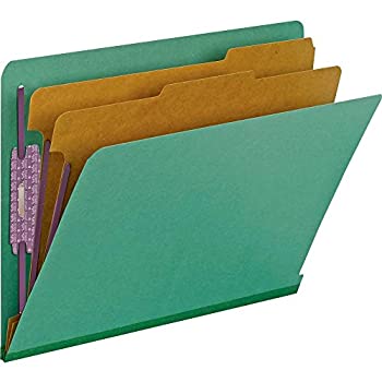 【中古】【輸入品・未使用】Pressboard End Tab Classification Folders%ｶﾝﾏ% Letter%ｶﾝﾏ% Six-Section%ｶﾝﾏ% Green%ｶﾝﾏ% 10/Box (並行輸入品)
