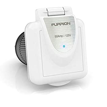 【中古】【インポート品・未当て嵌める】Furrion F52INS-なおなお書き-AM 50A 125/250V Shore Power Inlet Square White
