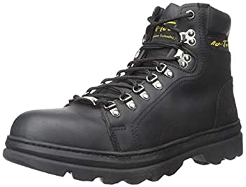 【中古】【インポート品・未当て嵌める】AdTec Men\u0027s 6 Inch Steel Toe Work Hiker%ｶﾝﾏ% Black%ｶﾝﾏ% 12 W US