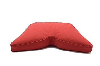 【中古】【インポート品・未当て嵌める】Kapok 目の前殻入り口・入口 レギュラー 昇降機 コスミッククッション 思い入れる座布団 ヨガピロー Kapok Fill 赤いこと