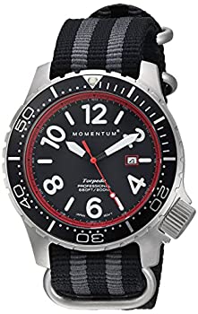【中古】【輸入品・未使用】Momentum Men 's Quartzステンレススチールand Nylon Watch%ｶﾝﾏ% Color : Black (Model : 1?m-dv74r7s)