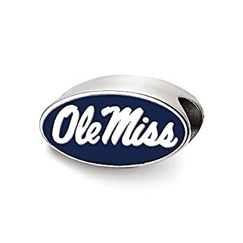 【中古】【輸入品・未使用】LogoArt大学のミシシッピOle misterlingシルバー楕円形エナメルロゴビーズチャーム 26,332円