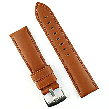 【中古】【輸入品・未使用】B & Rバンド24?mm Tan Calfレザー腕時計バンドストラップ???Medium長