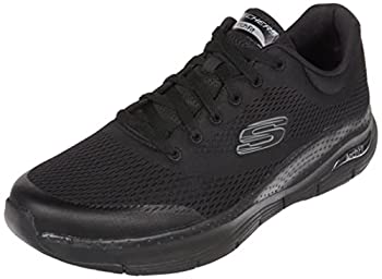 【中古】【インポート品・未当て嵌める】Skechers Men\u0027s Arch Fit Oxford%ｶﾝﾏ% Black/Black%ｶﾝﾏ% 10 M US