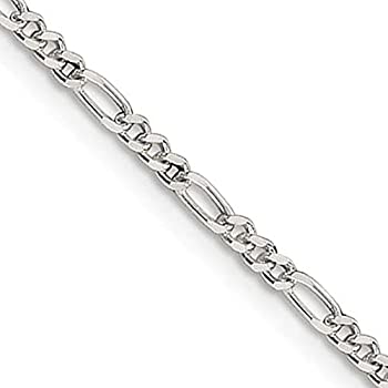 【中古】【輸入品・未使用】2.25mm スターリングシルバー ソリッドフィガロチェーンネックレス