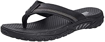 【中古】【インポート品・未当てはめる】Skechers メンズ 伸び伸びする相応う レゲエ コバーノ フリップフロップ US 大いさ: 6.5 色合い: 黒いこと
