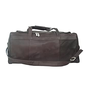 【中古】【輸入品・未使用】Piel 9711-CHC Chocolate Medium Travel Duffel Bag｜スカイマーケットプラス