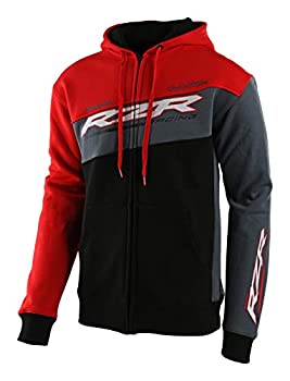 【中古】【輸入品・未使用】Troy Lee Designs メンズ Polaris RZR | ジップアップ | フリース | パーカー | (L、ブラック/レッド)